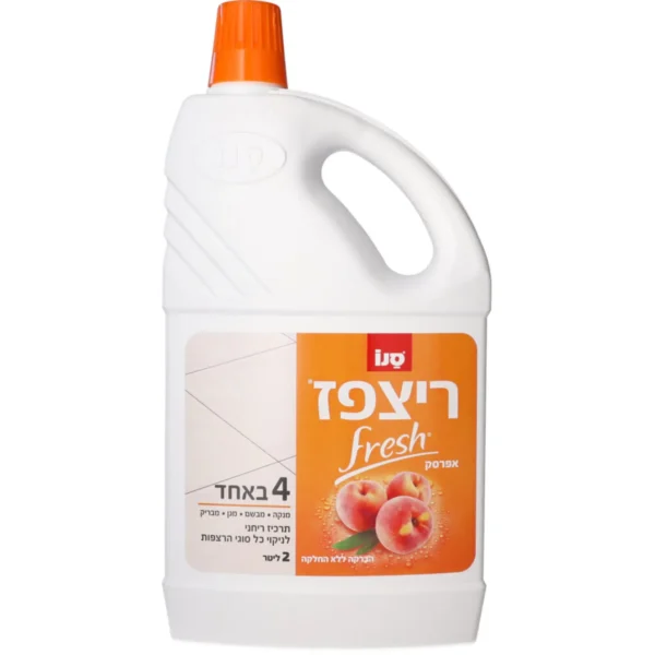 ריצפז פרש נוזל ניקוי רצפות בניחוח אפרסק