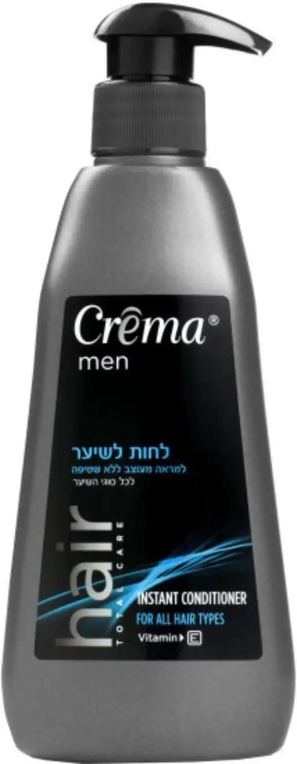 קרם לחות שיער ללא שטיפה לגבר לכל סוגי השיער