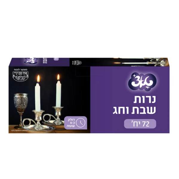 נר שבת ארוך, זמן בעירה 4 שעות