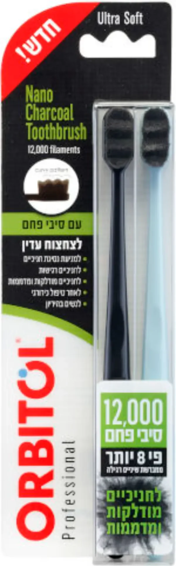 צמד מברשות 12,000 סיבי פחם