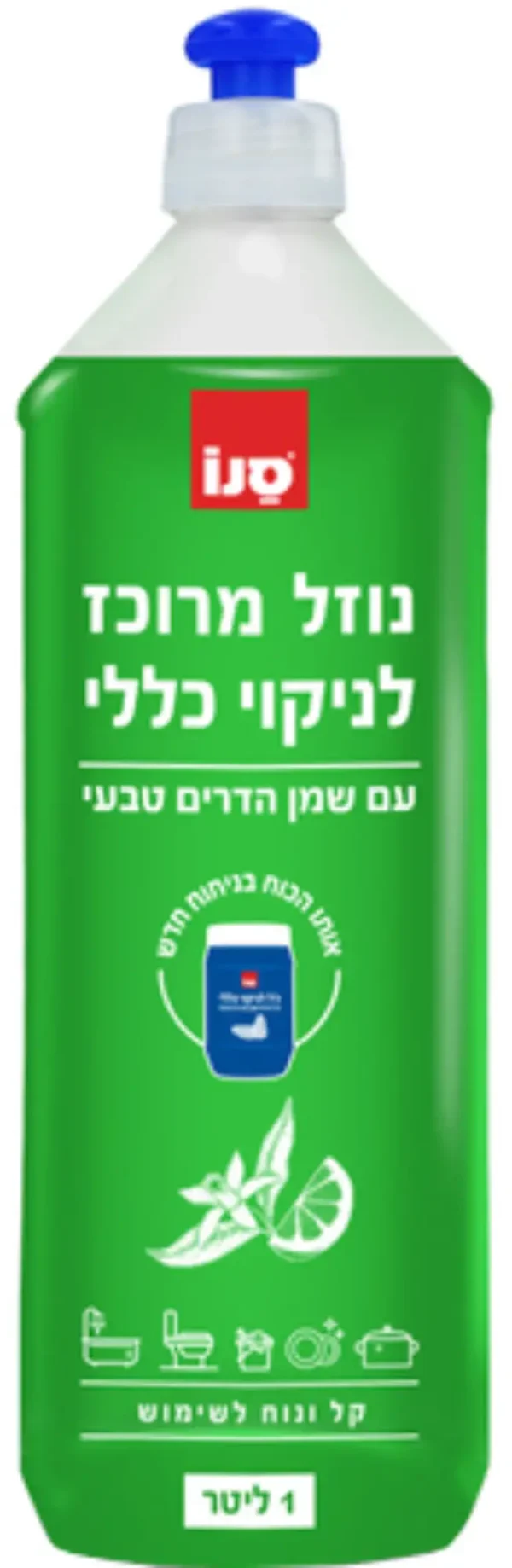 נוזל מרוכז לניקוי כללי עם שמן הדרים טבעי - 1 ליטר