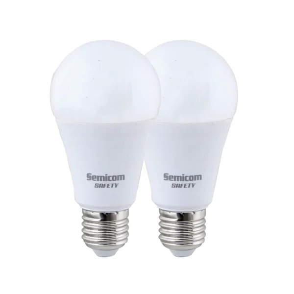 זוג נורות לד 12W A60 SAFETY אור יום