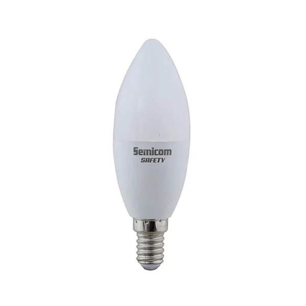 נורת לד נר 8W E14 SAFETY אור חם