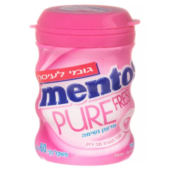 מסטיק מנטוס ללא סוכר בטעם פירות מנטה