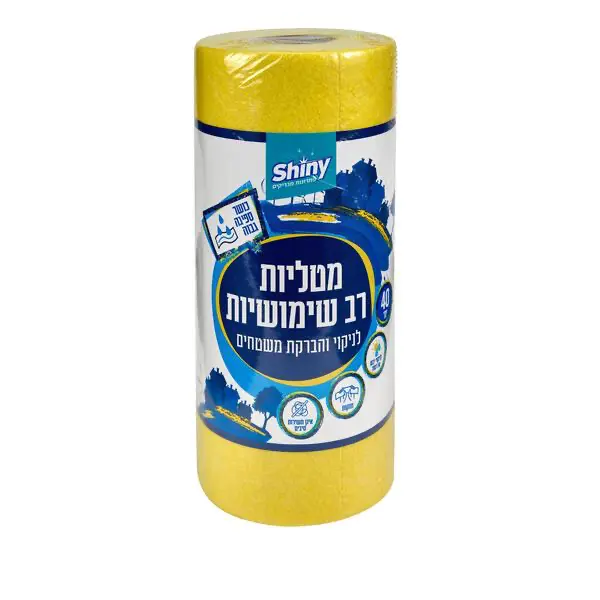 גליל נייר סופג שייני צהוב