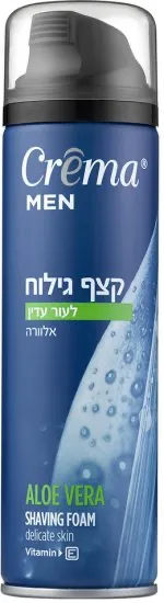 קצף גילוח לעור עדין בתוספת אלוורה