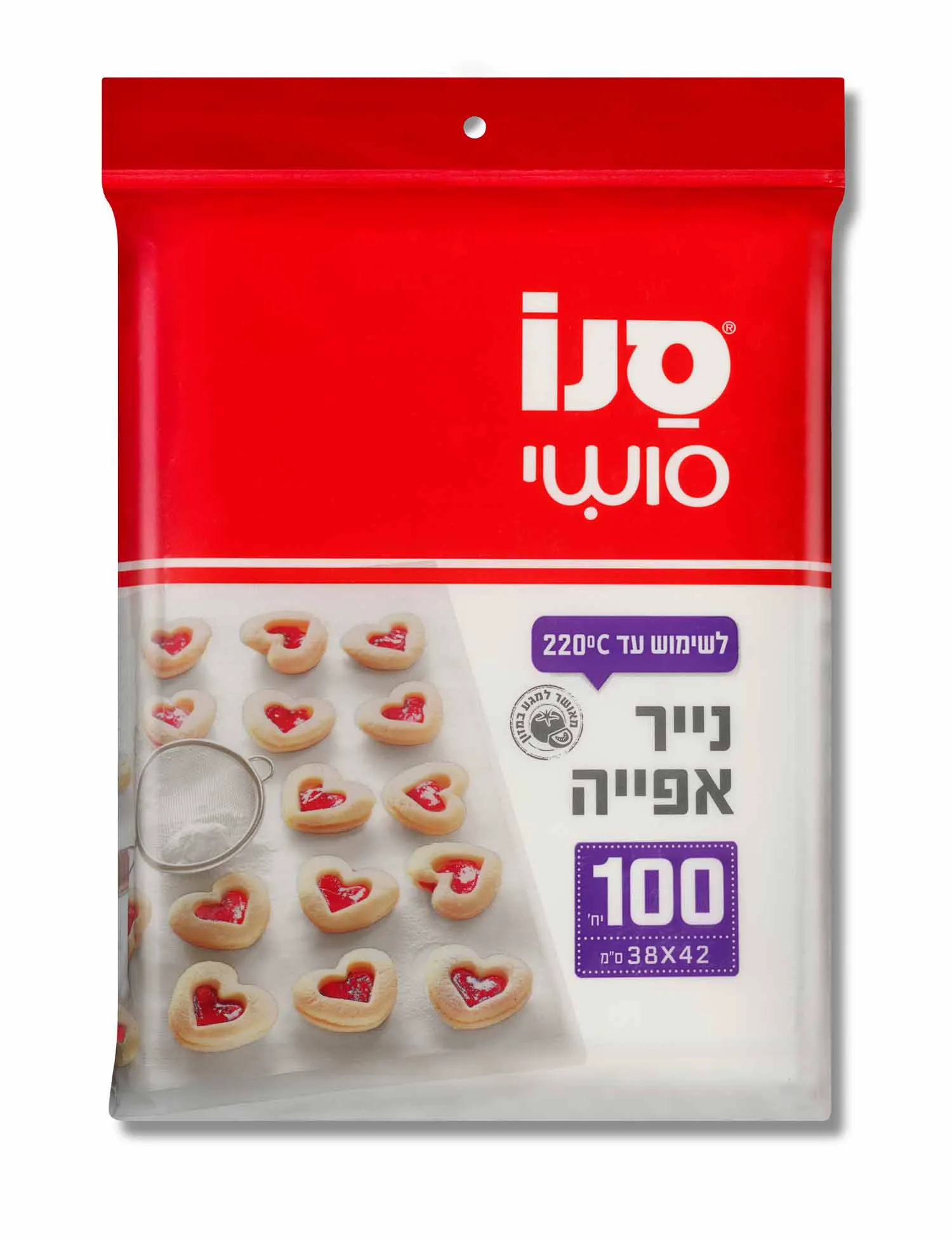 נייר אפייה 100 יח' סנו סושי