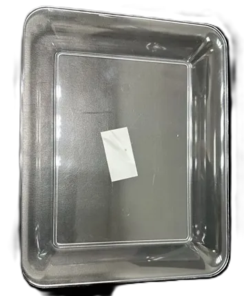 מגש מלבני בינוני שקוף 36*24 ס"מ