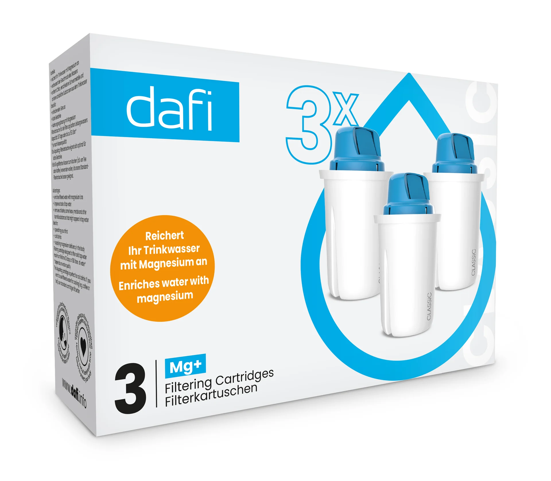 מסנן מים דאפי קלאסי מילוי מארז 3