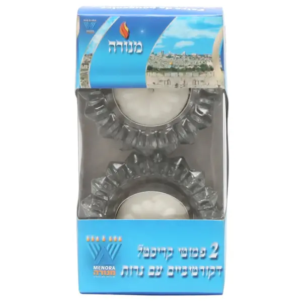 פמוטי קריסטל מארז זוגי