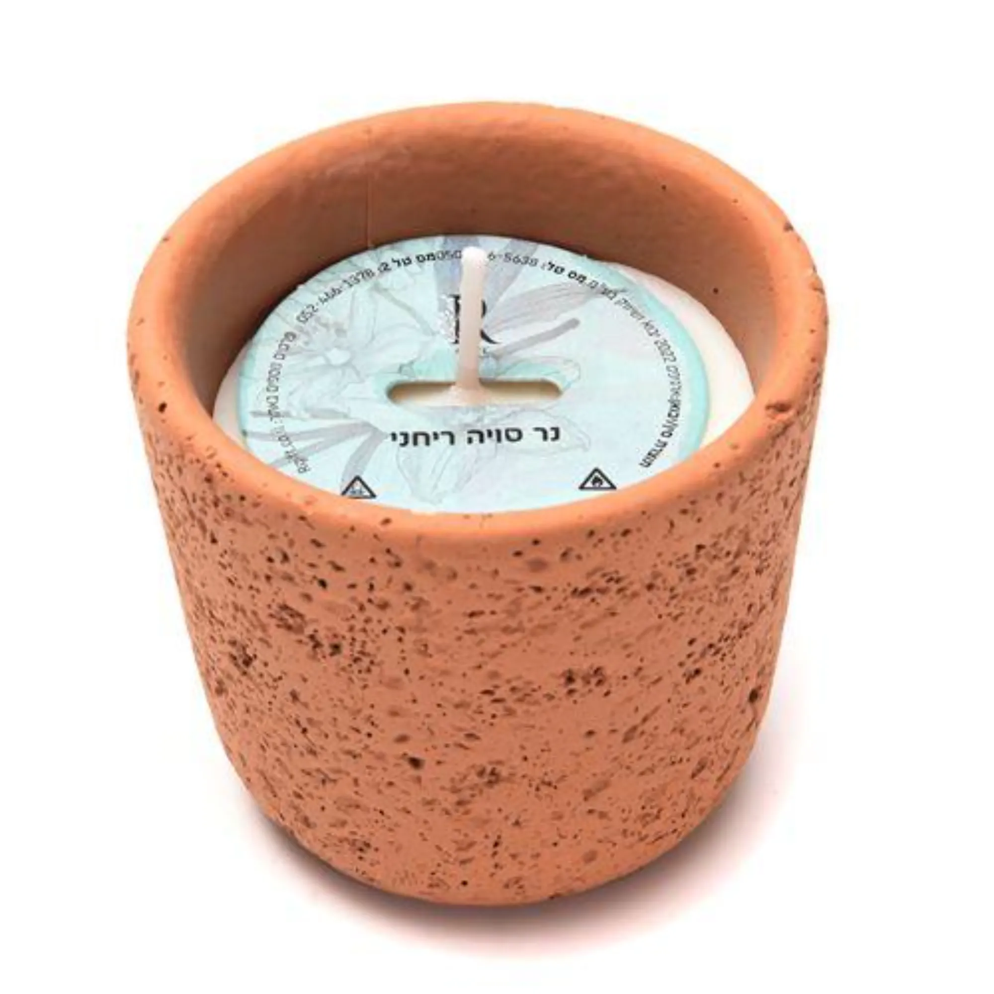 נר ריחני בכוס אבן 5.8 ס"מ