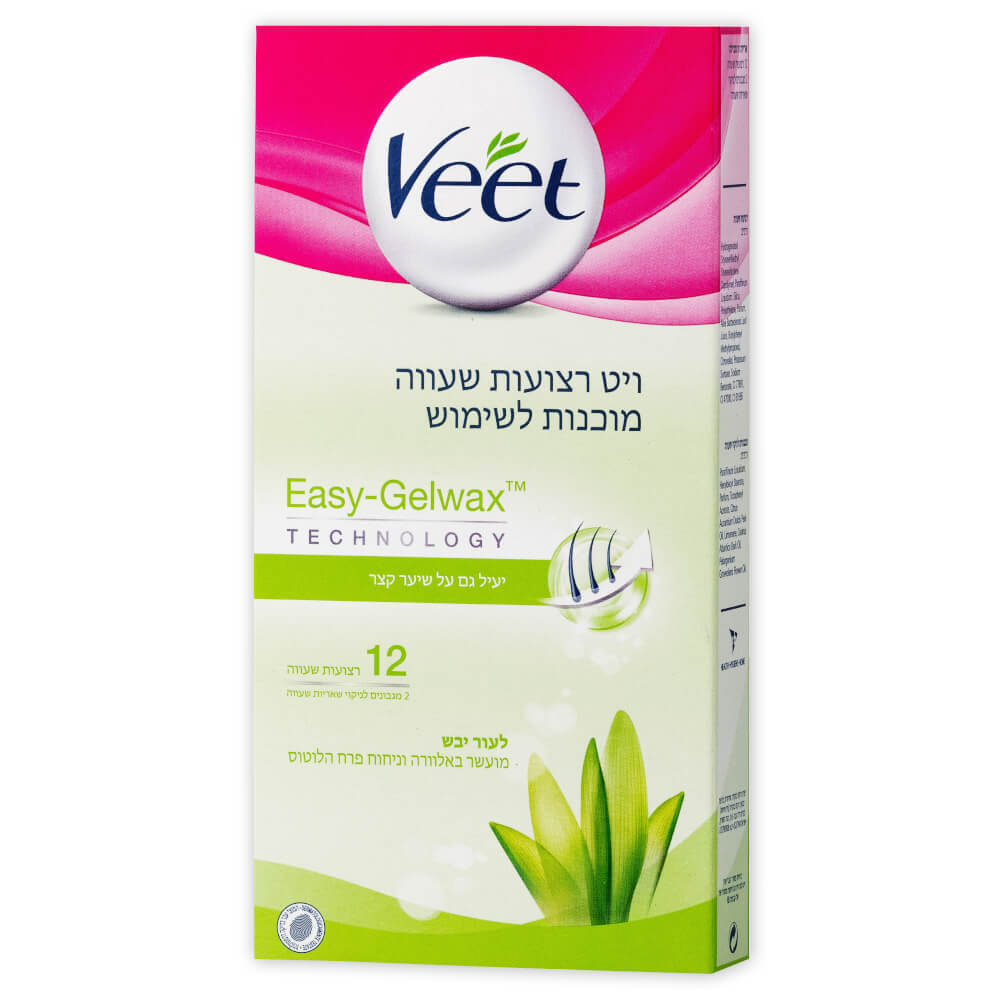 רצועות שעווה לגוף לעור יבש ויט