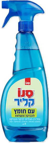 ספריי להברקת חלונות סנו קליר בתוספת חומץ